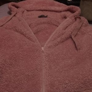 Zip up soft jacket hoodie